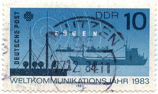 Weltkommunikationsjahr 1983 - Deutsche Post RÃ¼gen
