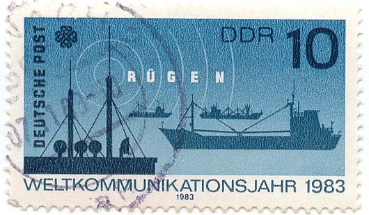 Weltkommunikationsjahr 1983 - Deutsche Post RÃ¼gen
