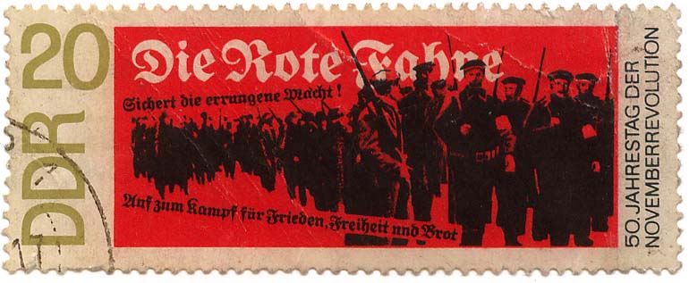 50. Jahrestag der Novemberrevolution - Sichert die errungene Macht - Auf zum Kampf fÃ¼r Frieden, Freiheit und Brot
