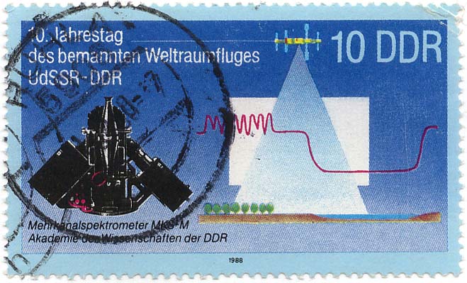 10. Jahrestag des bemannten Weltraumfluges UdSSR-DDR - Mehrkanalspektrometer MKS-M Akademie der Wissenschaften der DDR
