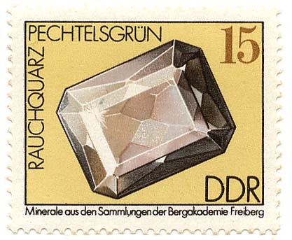 Minerale aus den Sammlungen der Bergakademie Freiberg - Rauchquarz PechtelsgrÃ¼n
