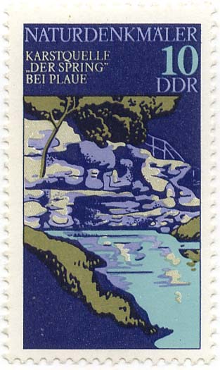 NaturdenkmÃ¤ler - Karstquelle "Der Spring" bei Plaue
