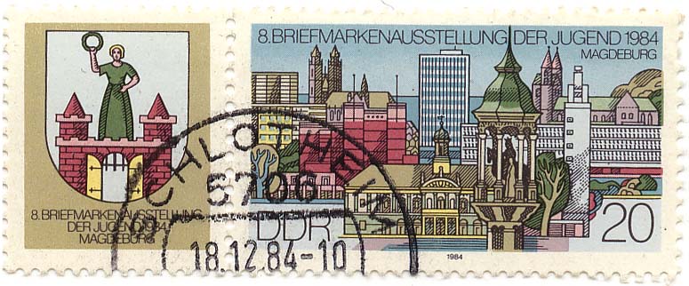 8. Briefmarkenausstellung der Jugend 1984 - Magdeburg 