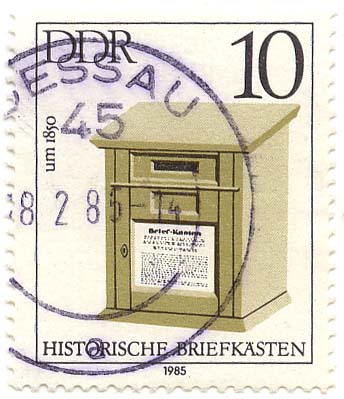 Historische BriefkÃ¤sten - um 1850