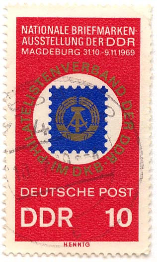 Nationale Briefmarkenausstellung der DDR - Magdeburg 31.10. - 9.11.1969 - Philatelistenverband der DDR - im DKB - Hennig
