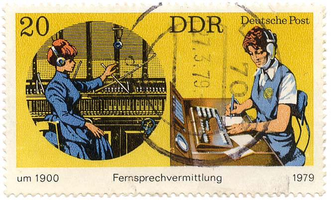 Fernsprechvermittlung um 1900
