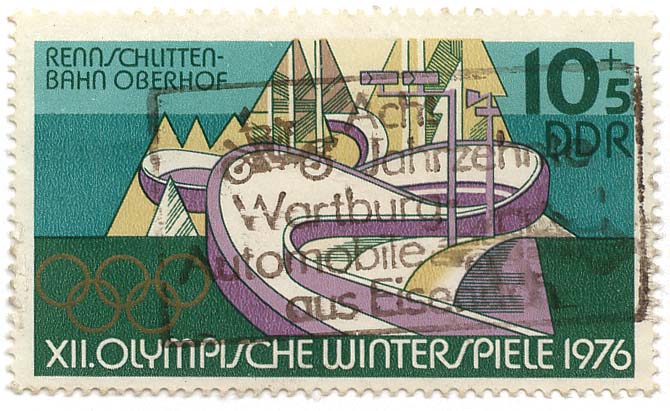 XII. Olympische Winterspiele 1976 - Rennschlittenbahn Oberhof
