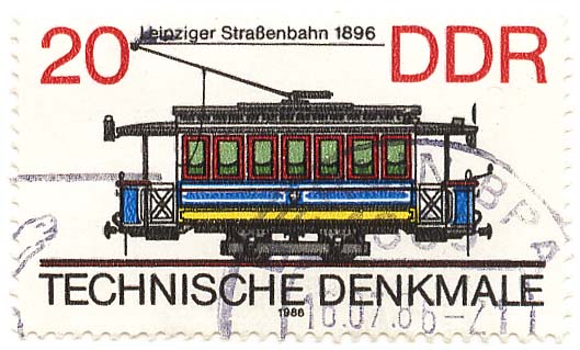 Technische Denkmale - Leipziger StraÃŸenbahn 1896