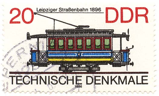 Technische Denkmale - Leipziger StraÃŸenbahn 1896