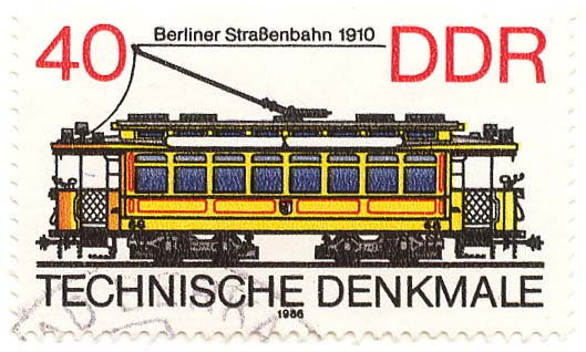 Technische Denkmale - Berliner StraÃŸenbahn 1910
