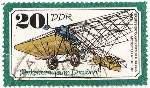 Verkehrsmuseum Dresden - Erstes erfolgreiches deutsches Motorflugzeug 1909
