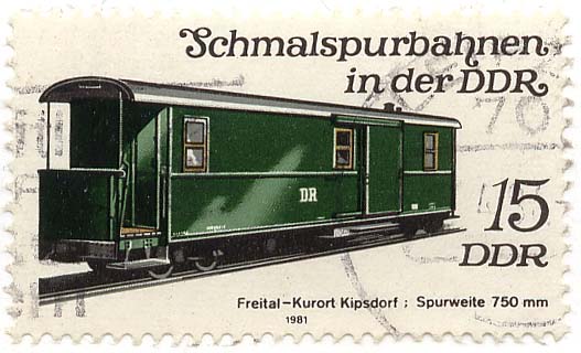 Schmalspurbahnen in der DDR - Freital - Kurort Kipsdorf, Spurweite 750mm
