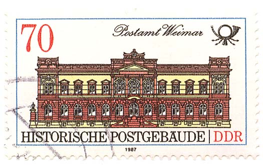 Historische Postgebäude - Postamt Weimar
