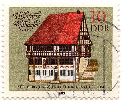 Historische RathÃ¤user - Stolberg (Harz), erbaut 1482, erneuert 1600
