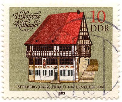 Historische RathÃ¤user - Stolberg (Harz), erbaut 1482, erneuert 1600
