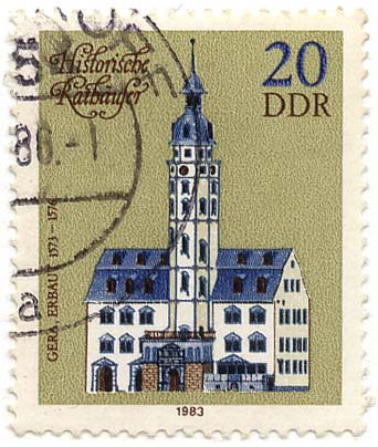 Historische Rathäuser - Gera, erbaut 1573 - 1576
