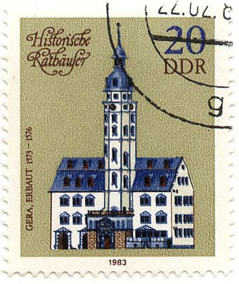 Historische RathÃ¤user - Gera, erbaut 1573 - 1576
