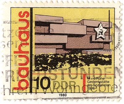 bauhaus - M. v. d. Rohe, GedenkstÃ¤tte der Sozialisten 1926