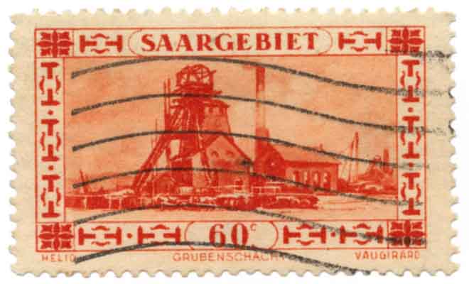 Saargebiet - Grubenschacht
