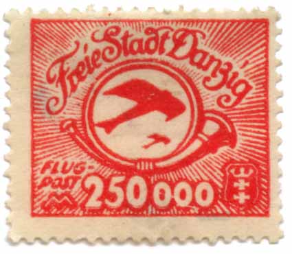 Flugpost - Freie Stadt Danzig - Inflation
