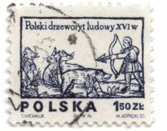 Polski drzeworyt ludowy XVI W.
