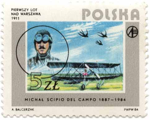 Pierwszy Lot Nad Warszawa 1991 - Michal Scipio Del Campo 1887 - 1984