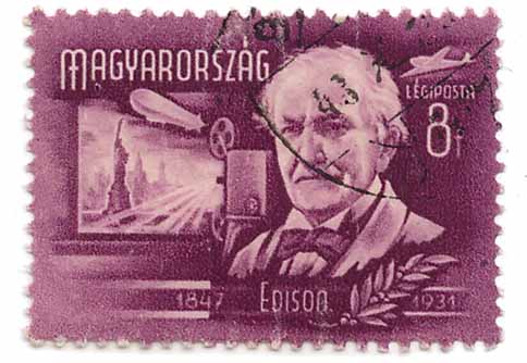 Edison 1847 - 1931 - LÃ©giposta magyarorszag