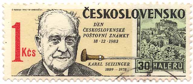 Den ÄŒeskoslovenskÃ© PoÅ¡tovnÃ­ ZnÃ¡mky 18.12.1983 - Karel Seizinger 1889 - 1978 - ÄŒeskoslovensko