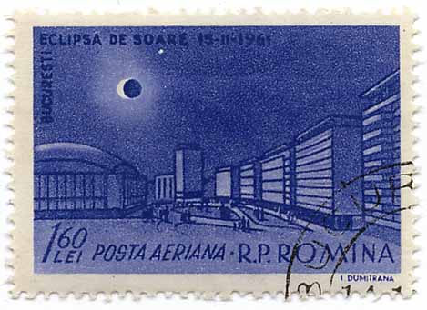 Bucaresti Eclipsa De Soare 15-11-1961 - Posta Aeriana
