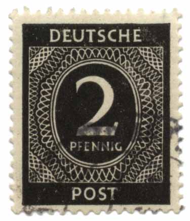 Deutsche Post - 2 Pfennig
