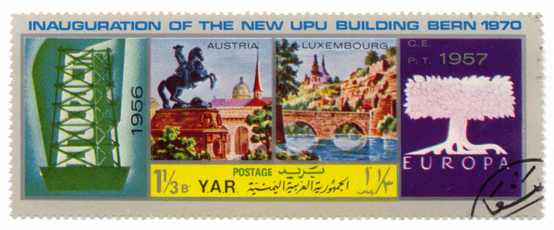Inauguration of the New UPU Building Bern 1970 - Austria 1956 - Luxembourg 1957 - Europa
