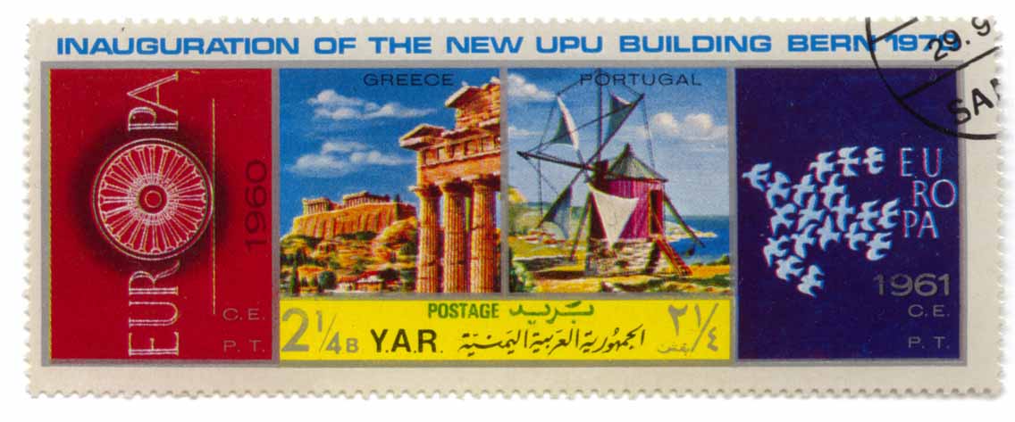 Inauguration of the New UPU Building Bern 1970 - Greece 1960 - Portugal 1961 - Europa