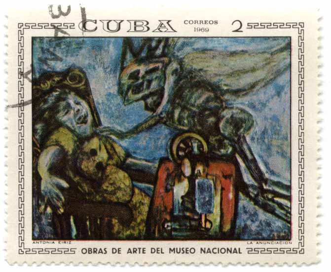 Obras de arte del Museo Nacional - Antonia Eiriz - La anunciacion
