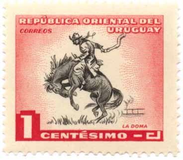 República oriental del Uruguay - Correos - La doma