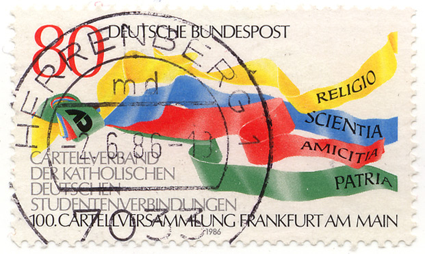 Cartellverband der Katholischen Deutschen Studentenverbindungen - 100. Cartellversammlung Frankfurt am Main - Religio - Scientia - Amicitia - Patria