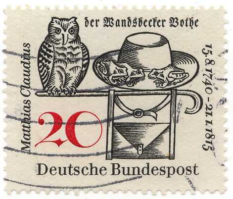 Matthias Claudius - der Wandsbecker Bothe - 15.8.1740-21.1.1815