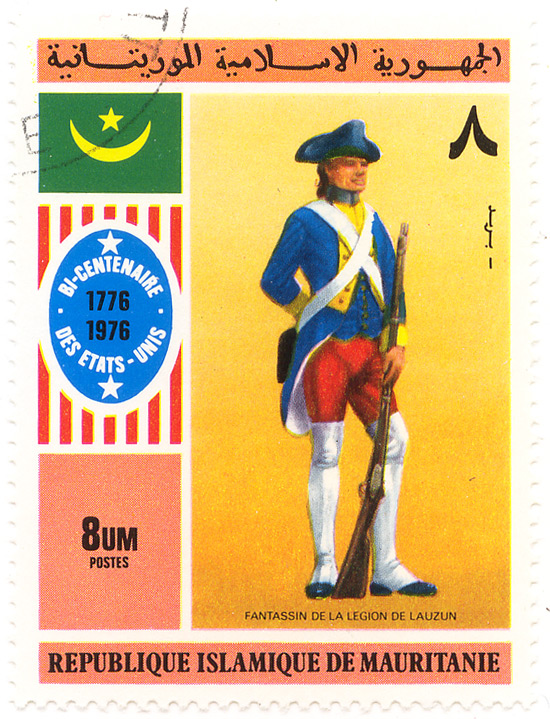 Bi-centenaire des Etats-unis 1776-1976 - Fantassin de la legion de Lauzun