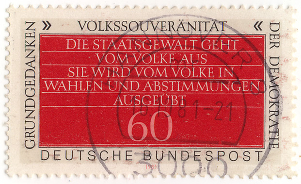 Grundgedanken der Demokratie - VolkssouverÃ¤nitÃ¤t - Die Staatsgewalt geht vom Volke aus. Sie wird vom Volke in Wahlen und Abstimmungen ausgeÃ¼bt