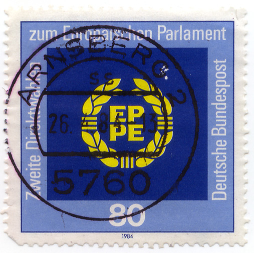 Zweite Direktwahl zum EuropÃ¤ischen Parlament EP PE