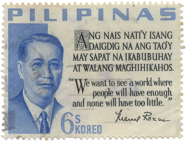 Ang nais nati`y isang daigdig na ang tao`y may sapat na ikabubuhay at walang maghihikahos.