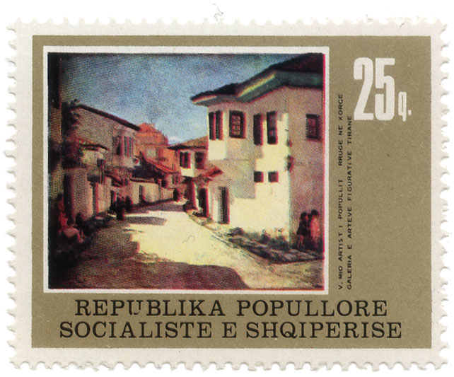 Republika Popullore Socialiste e Shqiperise - V. mio artist | popullit - rruge ne Korge - Galeria e Arteve Figurative Tirane