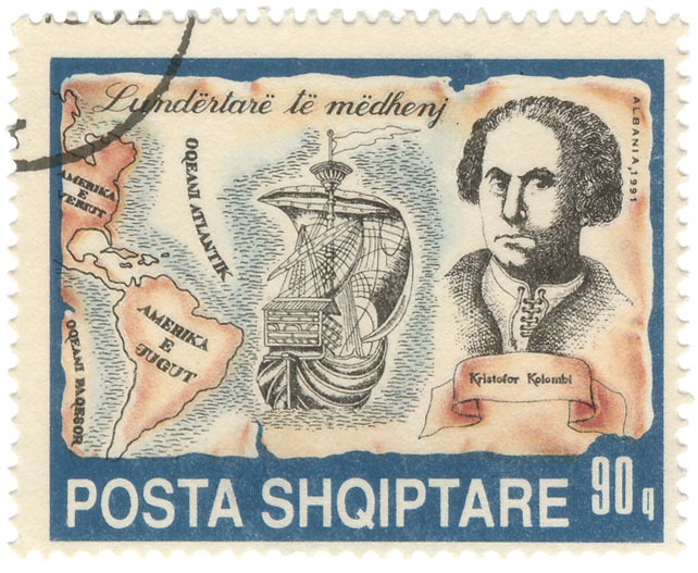 LundÃ«rtarÃ« tÃ« mÃ«dhenj - Kristofor Kolombi - Oqeani Atlantik - Amerika e Veriut - Amerika e Jugut - Oqeani Paqesor