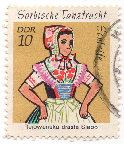 Sorbische Tanztracht - Schleife - Rejowanska drasta Slepo