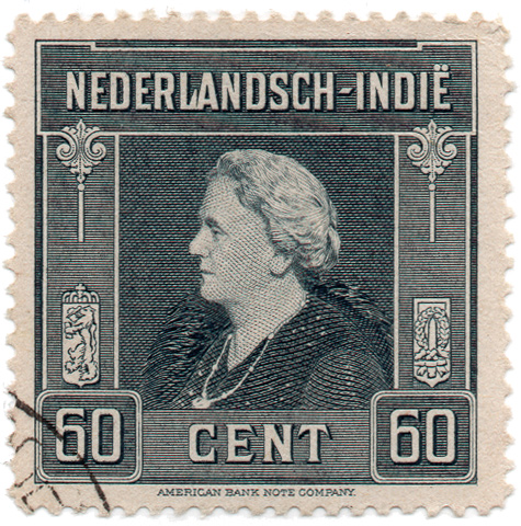 Nederlandsch-IndiÃ« - American Bank Note Company - Wilhelmina of the Netherlands