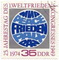 25. Jahrestag des 1. Weltfriedenskongresses 1949 