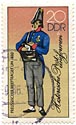 Historische Postuniformen - Preussischer BrieftrÃ¤ger um 1850 