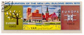 Inauguration of the New UPU Building Bern 1970 - Norvey 1962 - Denmark 1963 - Europa