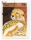 Petite FÃ©lins - Acinonyx jubatus - Republique de Benin - Postes 