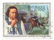 Bi-centenaire des Etats-unis 1776-1976 - Alerte de Paul Revers 1775 - poste aÃ©rienne