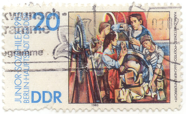 Junior-Sozphilex 1983 - Berlin - Hauptstadt der DDR - Harald Metzkes - Polytechnischer Unterricht